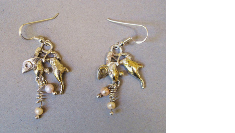 MagdaLevendakou-SILVER-GOLDPLATED-SILVER-EARRINGS